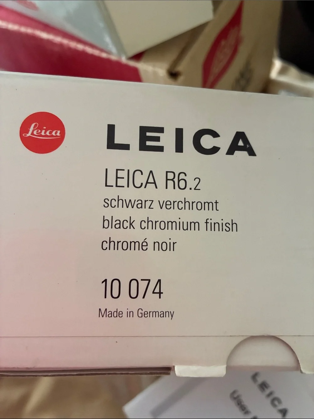 Leica R6.2 Black Body New in Box NEVER USED MINT CONDITION w Case Strap Germany